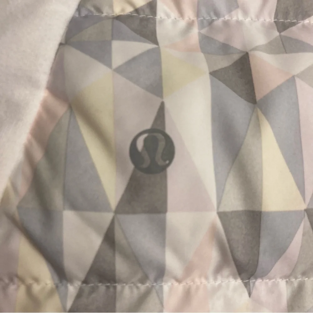 lululemon athletica White and Gray Puffer Jacket
